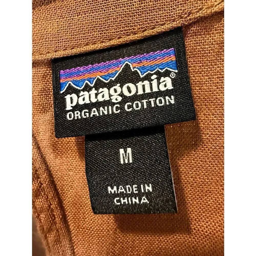 Patagonia Organic Cotton Gauze Open Back Romper Jumpsuit One Piece Women's M